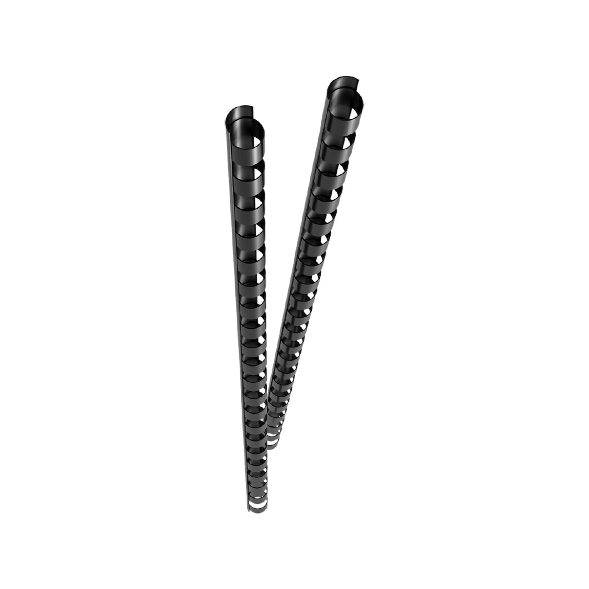 Genie 11181 Spiralbinderücken / 6 mm / schwarz / Länge 30 cm für A4 25 Blatt / Inhalt 50 Stück 