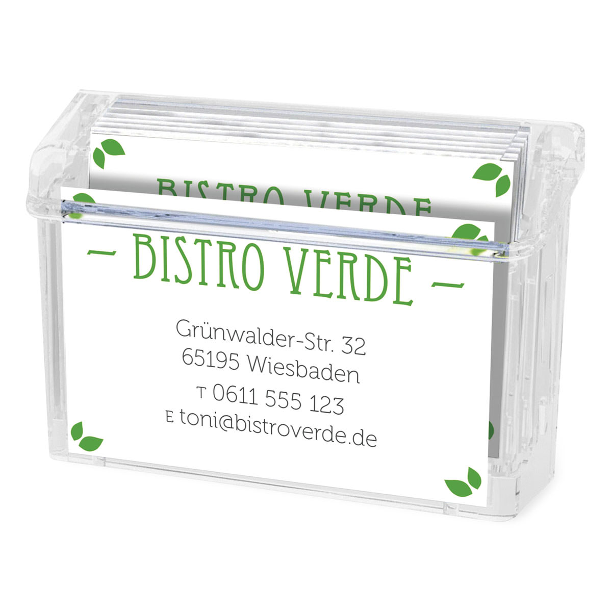 Magnetoplan 70901 deflecto Visitenkartenbox ''Grab-a-Card'' 