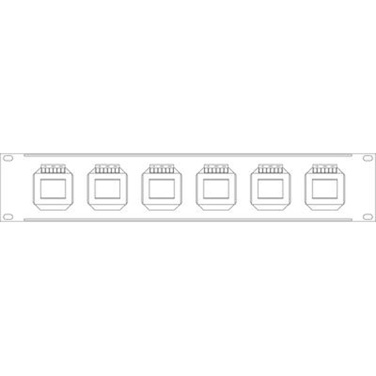 MONACOR ATT-19100 6-fach-ELA-Lautstärkesteller für den 482-mm-Rackeinbau (19'')
