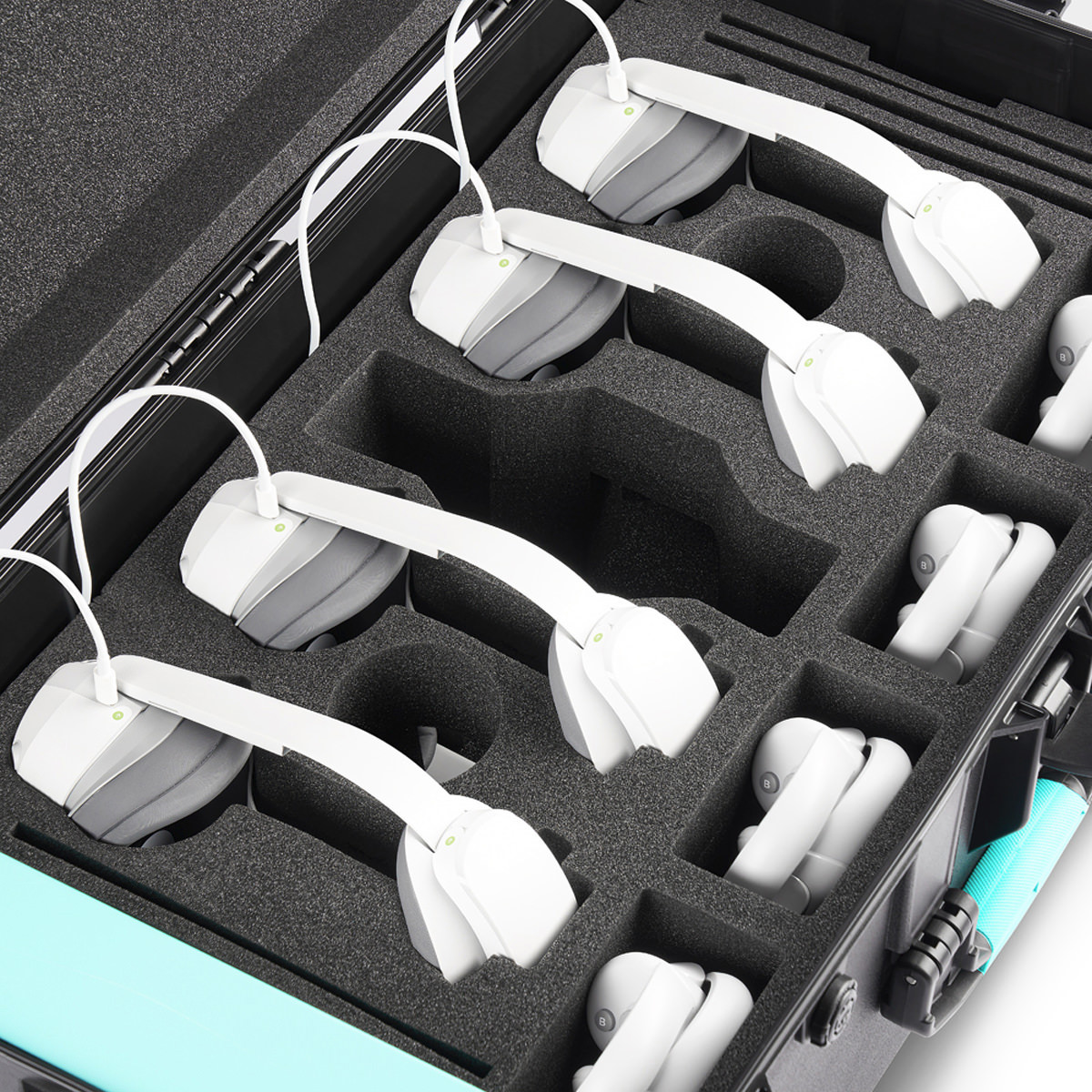 Formcase Transformer Case T4-VR - USB-C Charge Only für bis zu 4 VR-Brillen + Controller