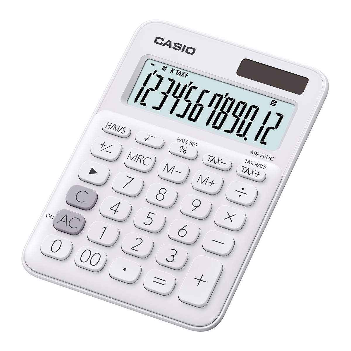 Casio MS-20 UC WE anzeigender Tischrechner weiß 