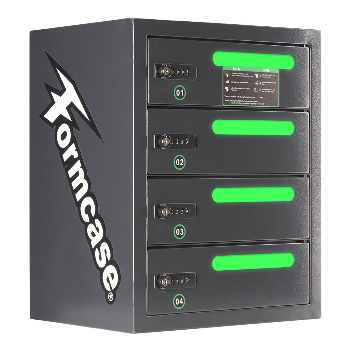 Formcase T-Locker L4XL-PD Perf. Plus Charge Only für bis zu 4 Geräte