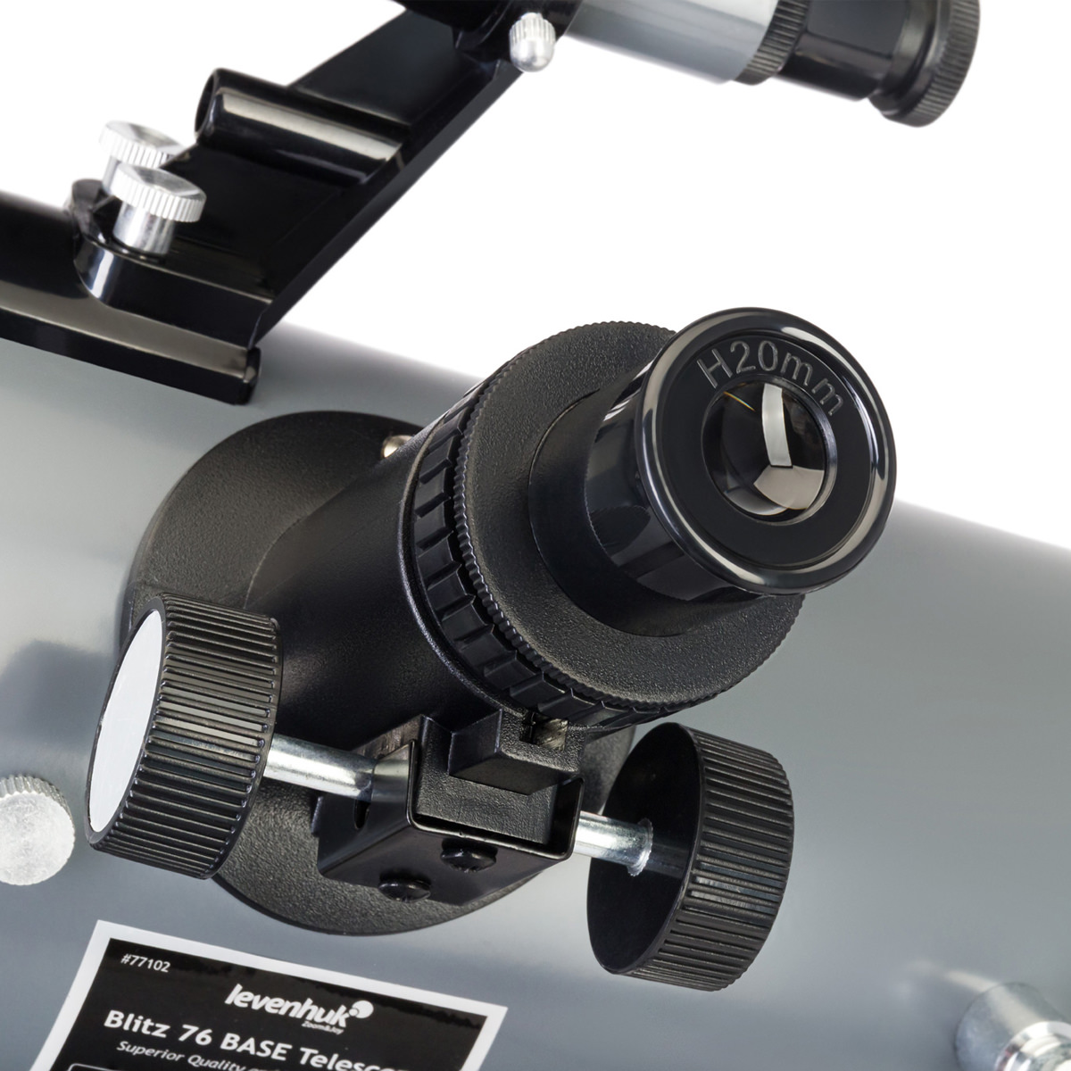 Levenhuk Blitz 76 BASE Telescope 152x, mit 700 mm Brennweite, f/9, Alt-azimutal 