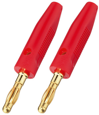 MONACOR BP-30G/RT LS-Bananenstecker, 4 mm