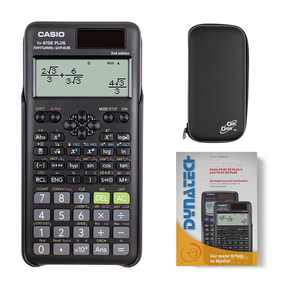 Casio FX-87DE Plus II inkl. Schutztasche und Fachbuch 