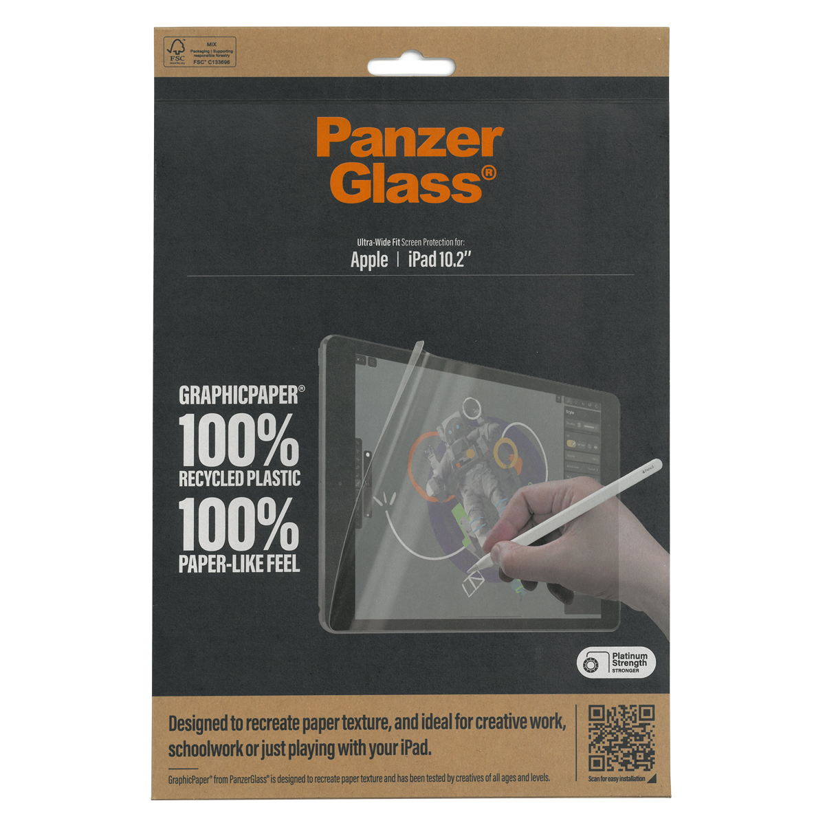 PanzerGlass® GraphicPaper® Screen Protector iPad 10.2'' Ultra Wide Fit 