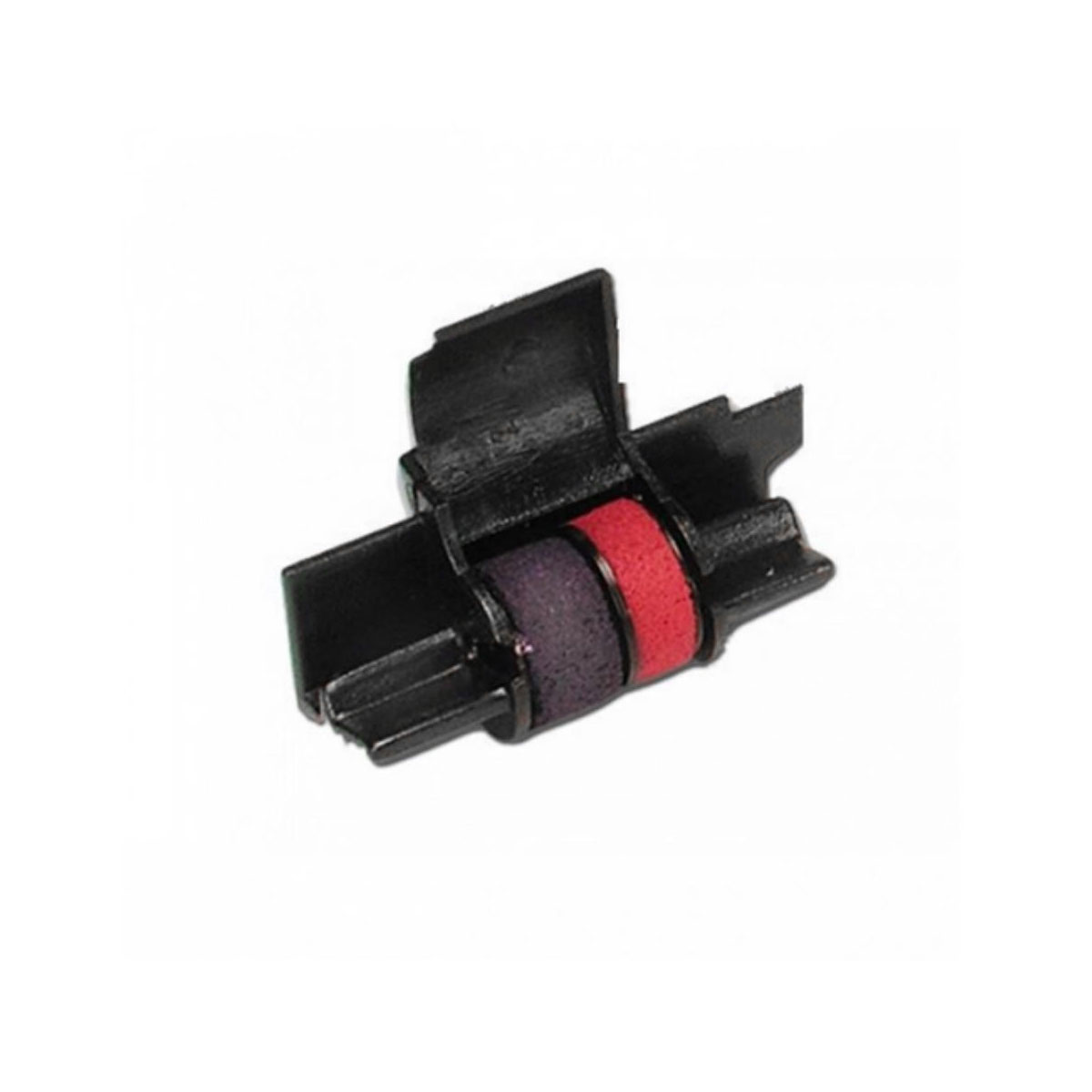 Casio Inkroller IR40T schwarz/rot für Tischrechner mit Rollendruckwerk, 1 Farbrolle für HR-160, FR-520/620 TER/2650