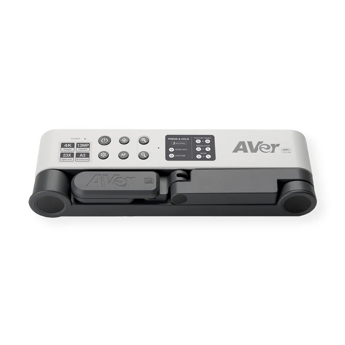 AVer M15-13M Dokumentenkamera 4K 60 fps, 23 facher digitaler Zoom, integriertes Mikrofon 