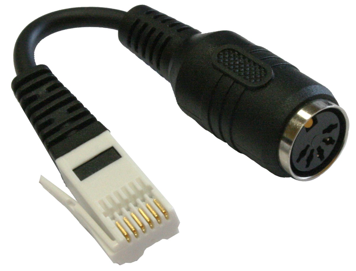 Vernier DIN-BTA Adapterkabel (DIN-BTA) für Geräte mit Din-Stecker zur Adaptierung an BTA-Schnittstel LabPro, TI-CBL oder Casio EA-100
