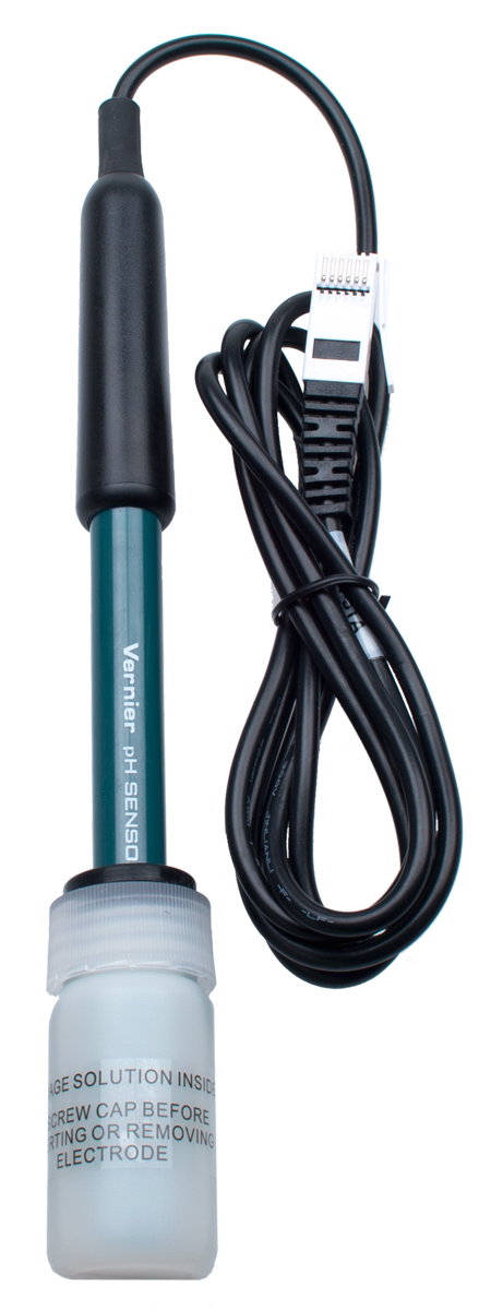pH-Sensor von Vernier (für Flüssigkeiten) Messbereich: pH 0 bis pH 14 / Auflösung: 0,005pH