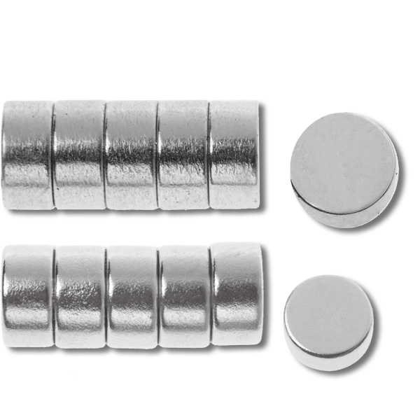 Glorex Magnet-Scheiben Ø 6 mm, 6 Stück 
