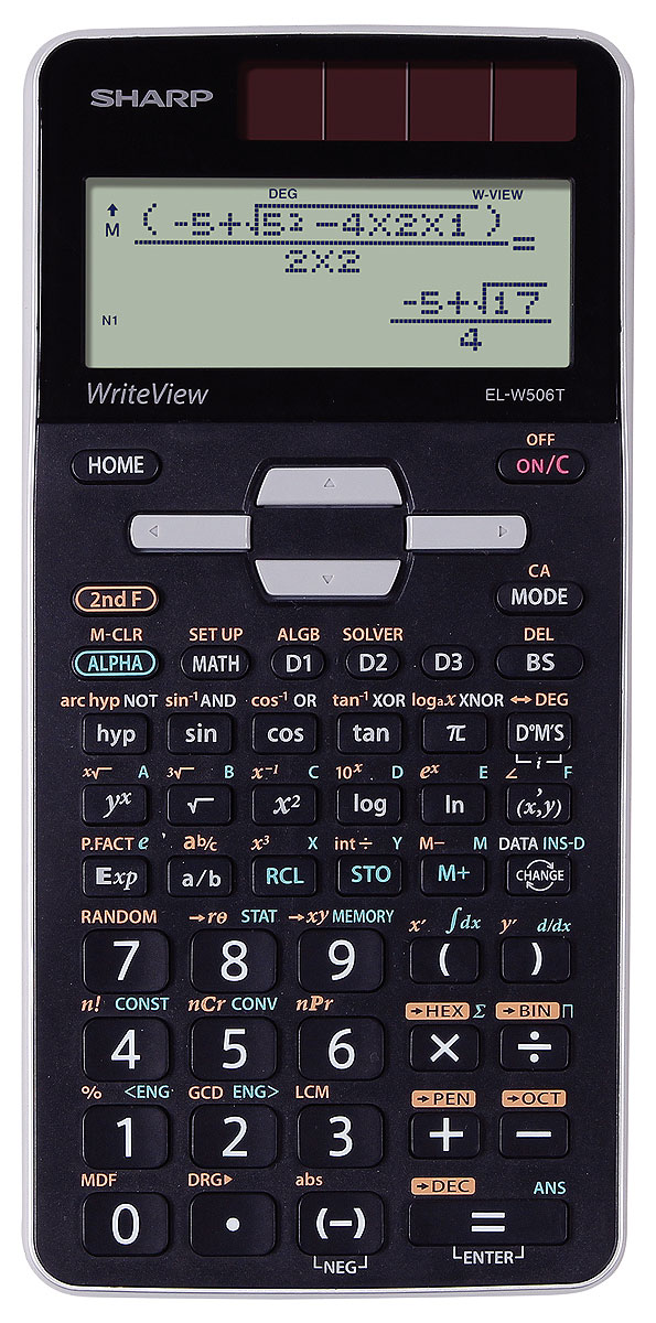 Sharp EL-W506T GY Schulrechner grau 
