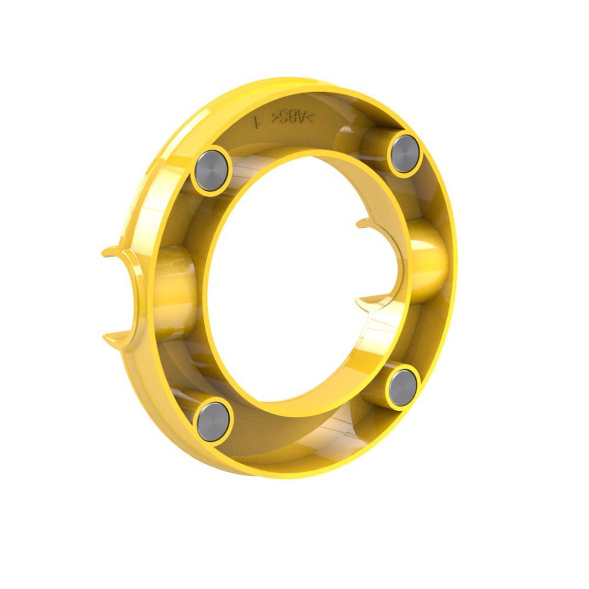 Dahle MEGA Magnet CIRCLE XL gelb, Durchmesser 80 mm mit Halter 