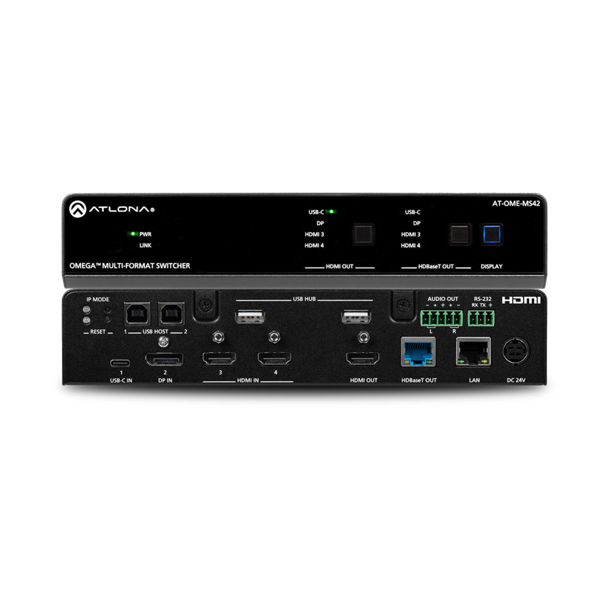Atlona AT-OME-MS42 Multiformat Switcher / Scaler 