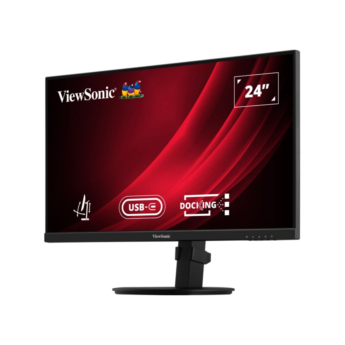 ViewSonic VG2409U-2, 24'' (61cm) Full HD Ergonomischer Docking Monitor mit USB-C Hub