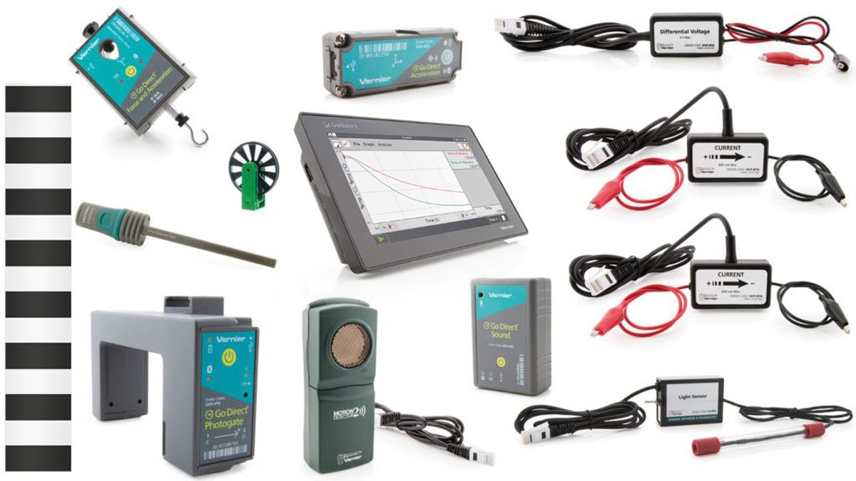 Vernier-Set Physik-Standardpaket LabQuest3 inkl. 11 Sensoren/Zubehör