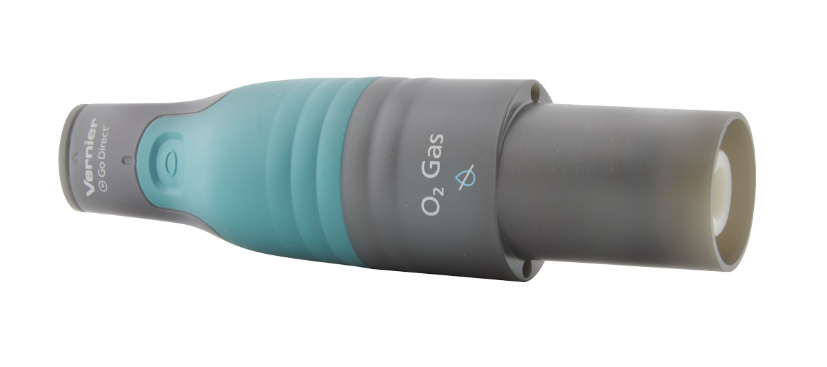 Vernier Go Direct® Sauerstoff-Sensor für Gase Messbereich: 0-100% (0-1000 ppt) Wireless + USB