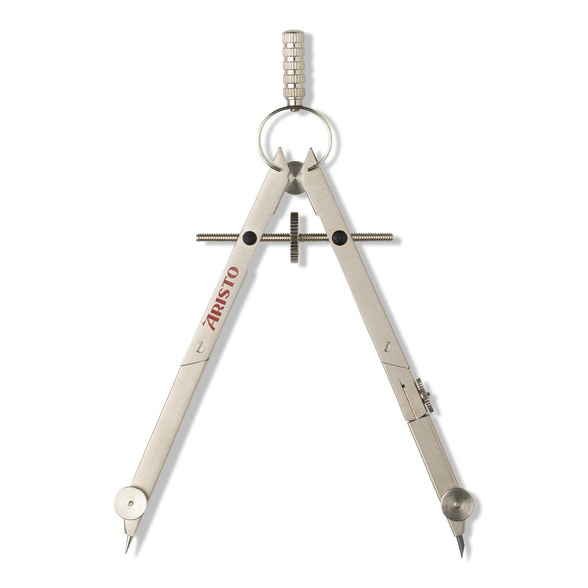 Aristo Teilzirkel aus Vollmetall 2 Gelenke, Adapter, Ersatzminen 