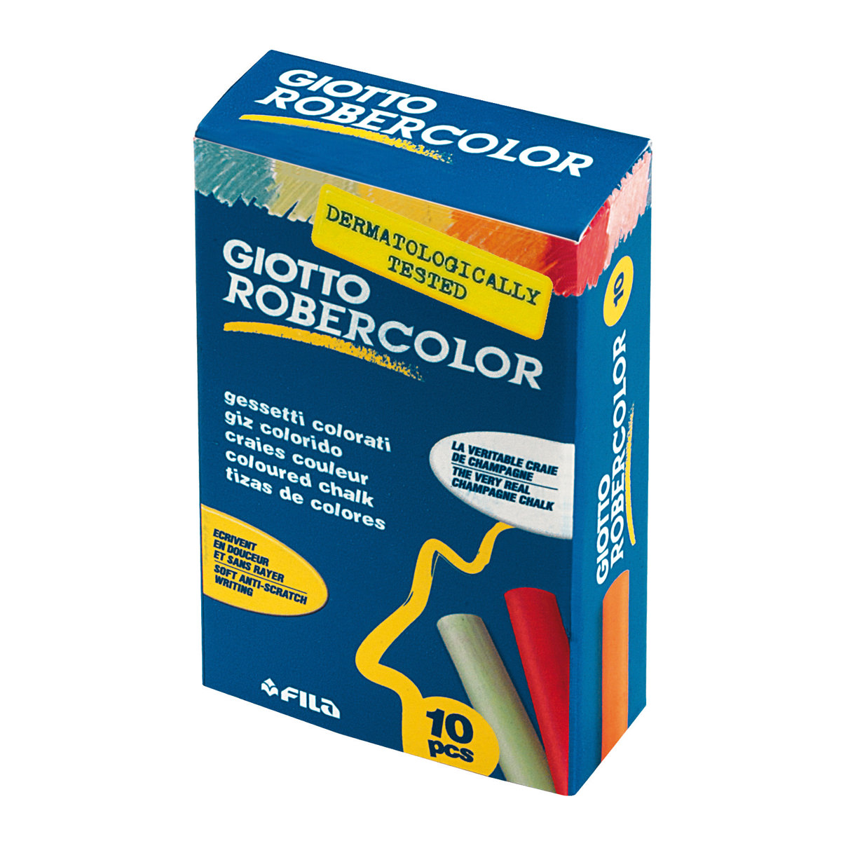 Giotto Robercolor-Kreide farbig sortiert, 10 Stück 