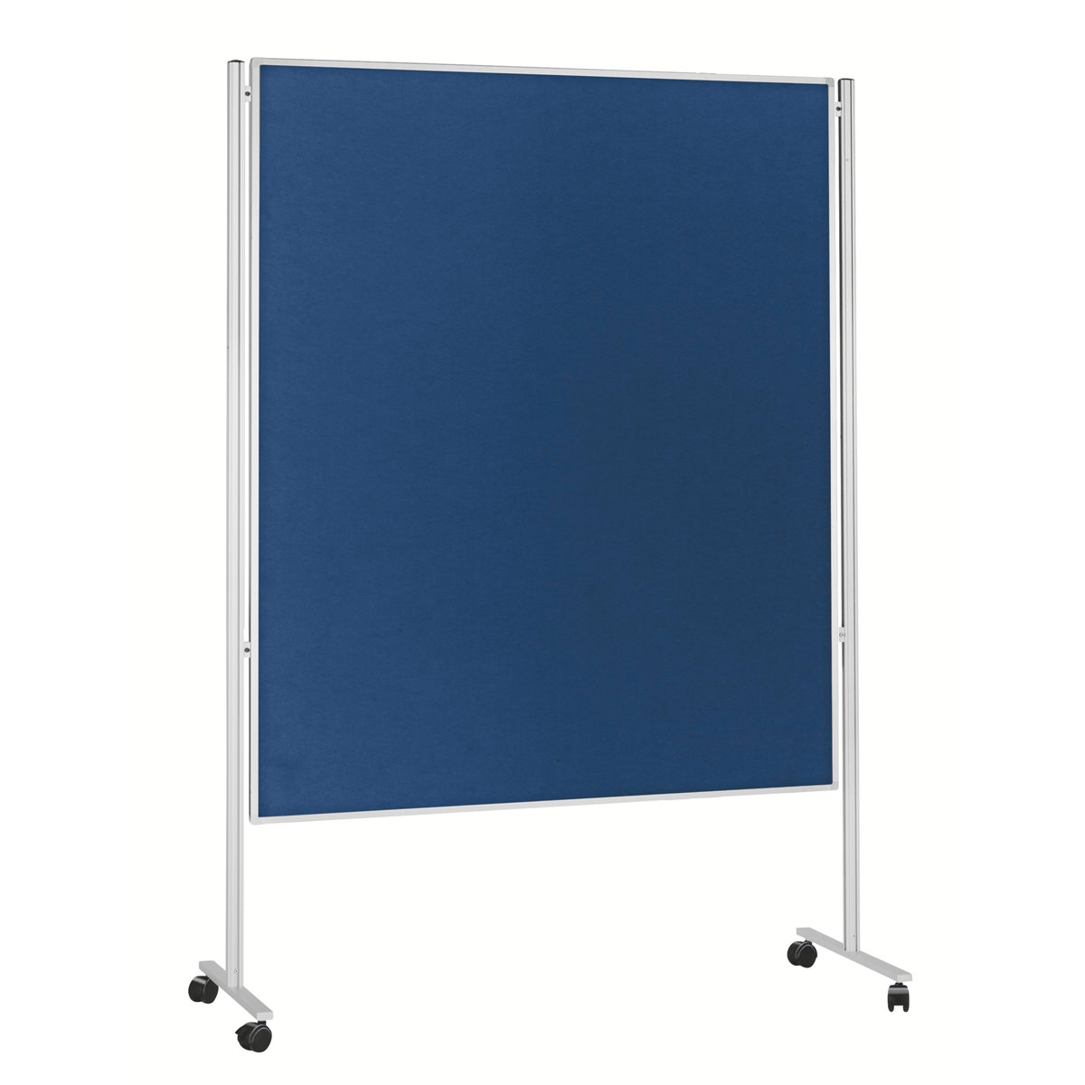 Magnetoplan 1101103M Mobile Kommunikationswand Filz, blau, 150 x 120cm