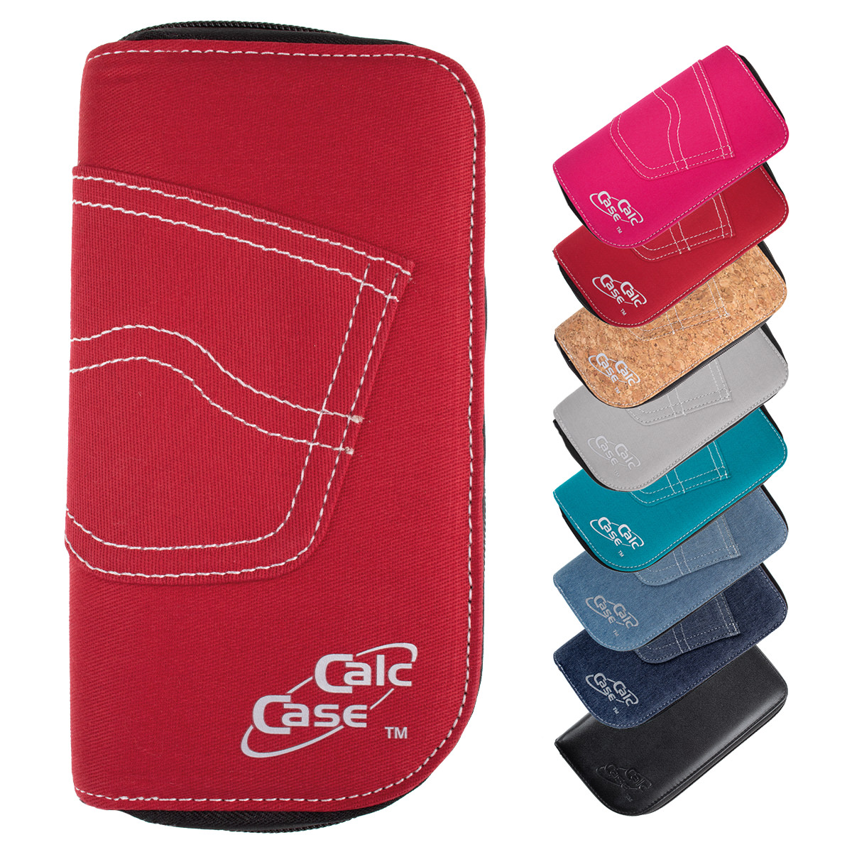 CalcCase Schutztasche im Jeans-Design rot 