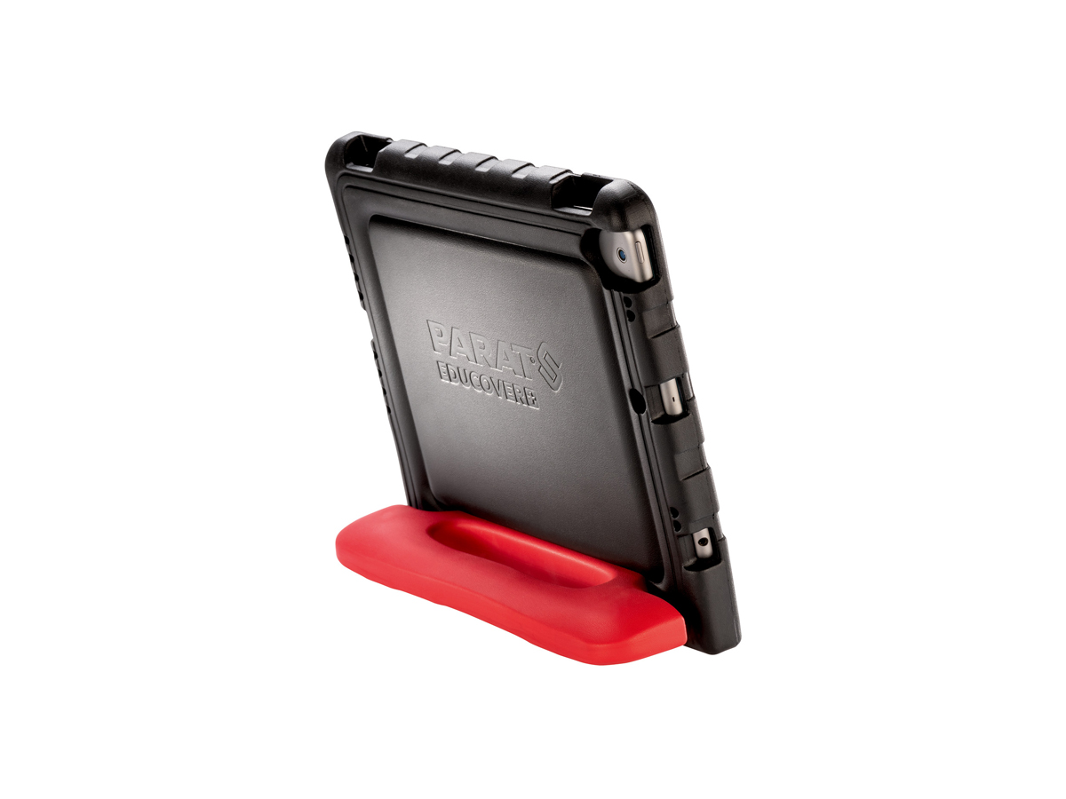PARAPROJECT®EDUCOVER®+ Schutzhülle schwarz/rot für iPad 10.2'' (7.+8. Gen.) inkl. Aufbewahrung für Pencil
