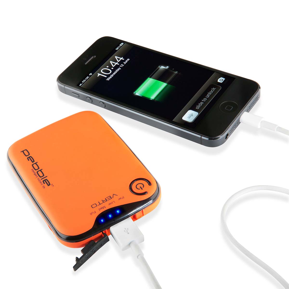 Veho VPP-201-CO Pebble Verto Powerbank in orange (3.700 mAh / USB)