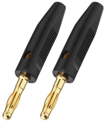 MONACOR BP-30G/SW LS-Bananenstecker, 4 mm
