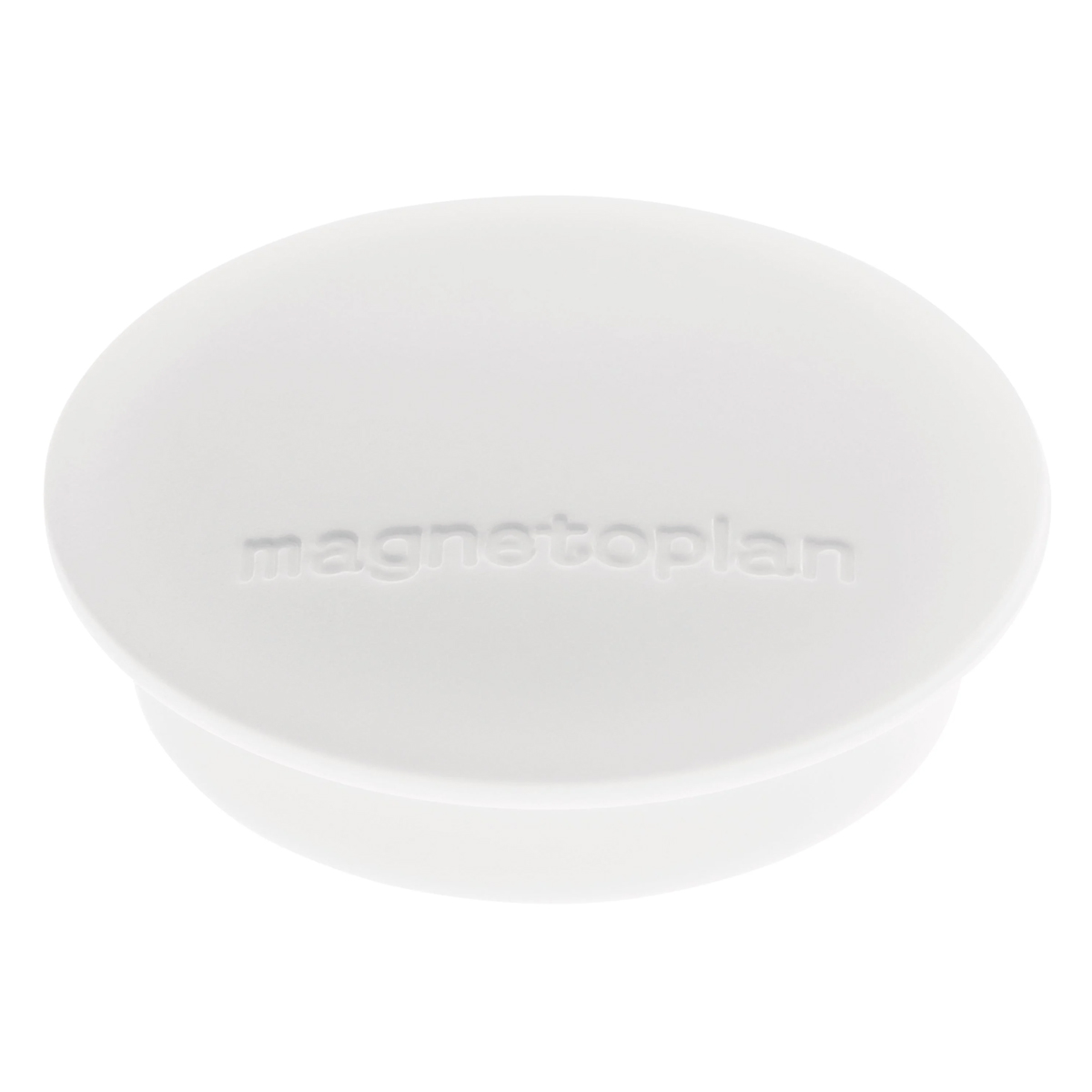 Magnetoplan 1662100 Magnete Discofix Junior ⌀ 34 mm, 10 Stück, weiß