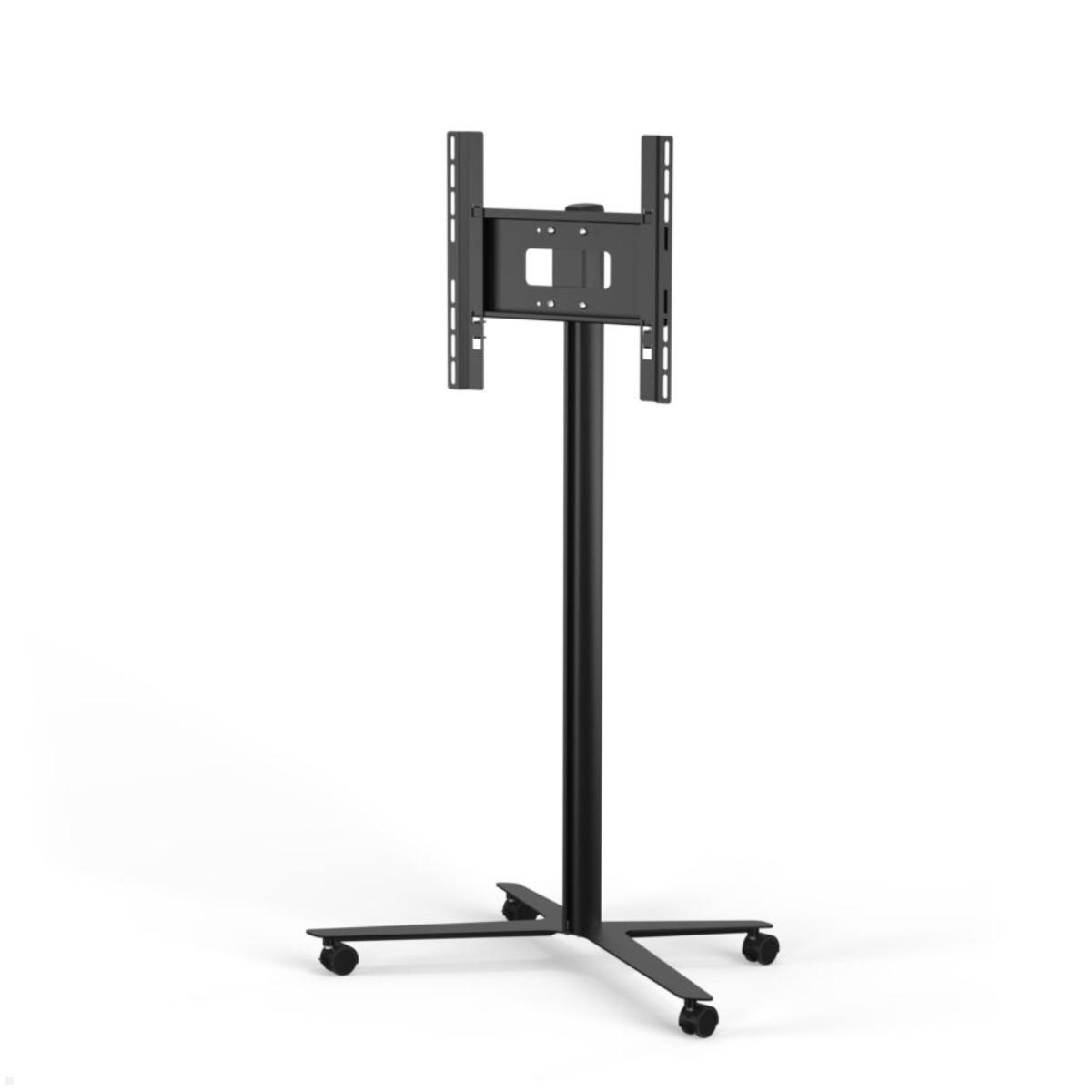 SMS Displayhalterung, für Displays bis 50'', 1800 mm Höhe, 25 kg Tragkraft, schwarz 