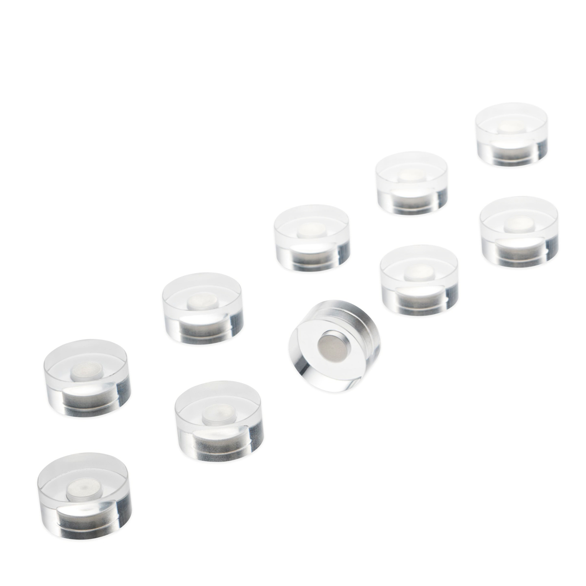 Magnetoplan 1680015 Design-Magnete, Acryl 15mm 10 Stück