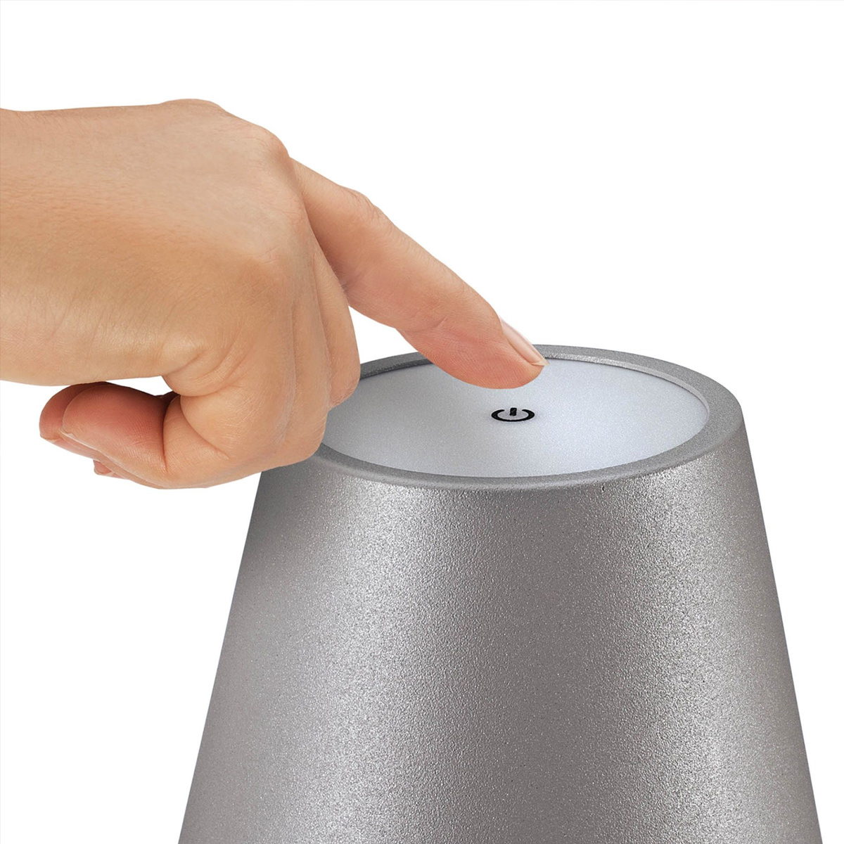 AddLiving LED Flaschenleuchte Grau 