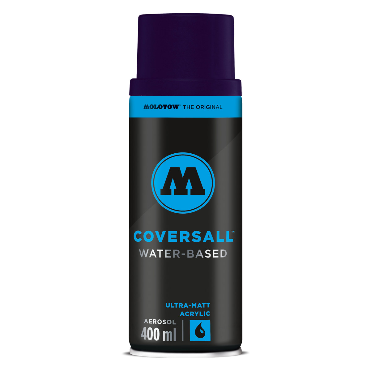 Molotow Sprühdose COVERSALL WATER-BASED 400 ml, verrückte Pflaume 