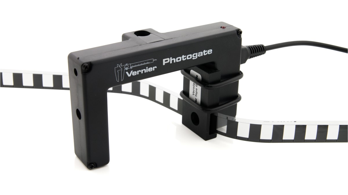 Vernier Photogate Bar Tape Führung (TAPE-GUIDE) Zubehör für VPG-BTD Streifenbandführung, 2x13/8"+2x13/16"Gummiringe