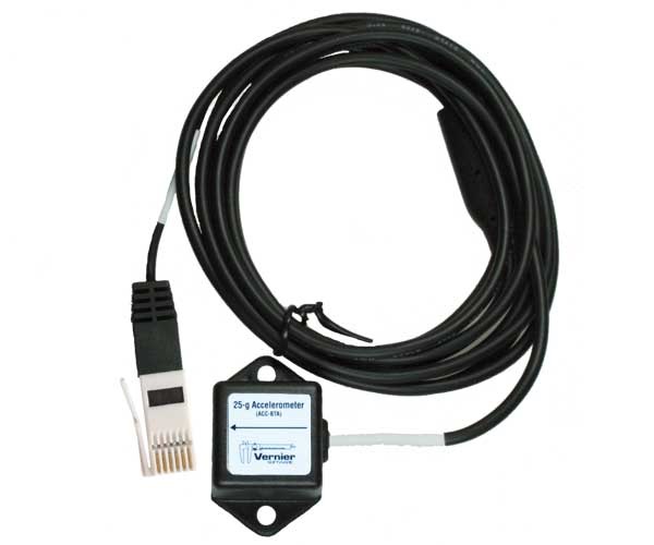 Vernier Beschleunigungssensor 25 g (ACC-BTA) Messbereich: +/-245 m/s² (25g) /Auflösg.: 2,5 m/s²