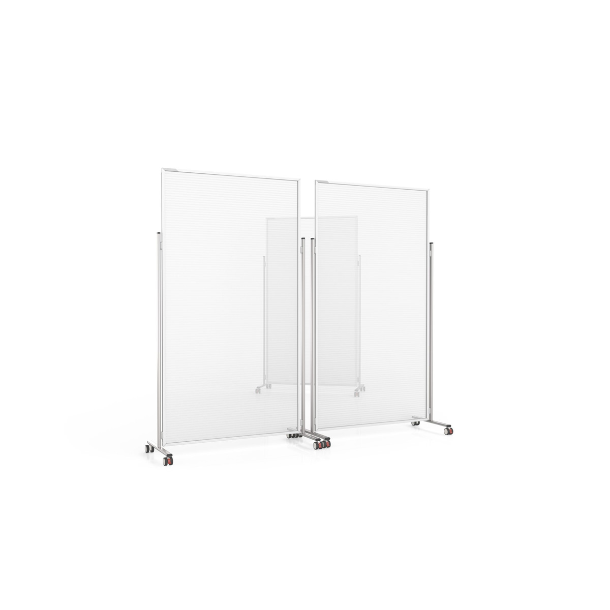 Magnetoplan 11038210M Hygiene- und Sicherheits-Raumteiler Evolution, mobil 200 x 120cm