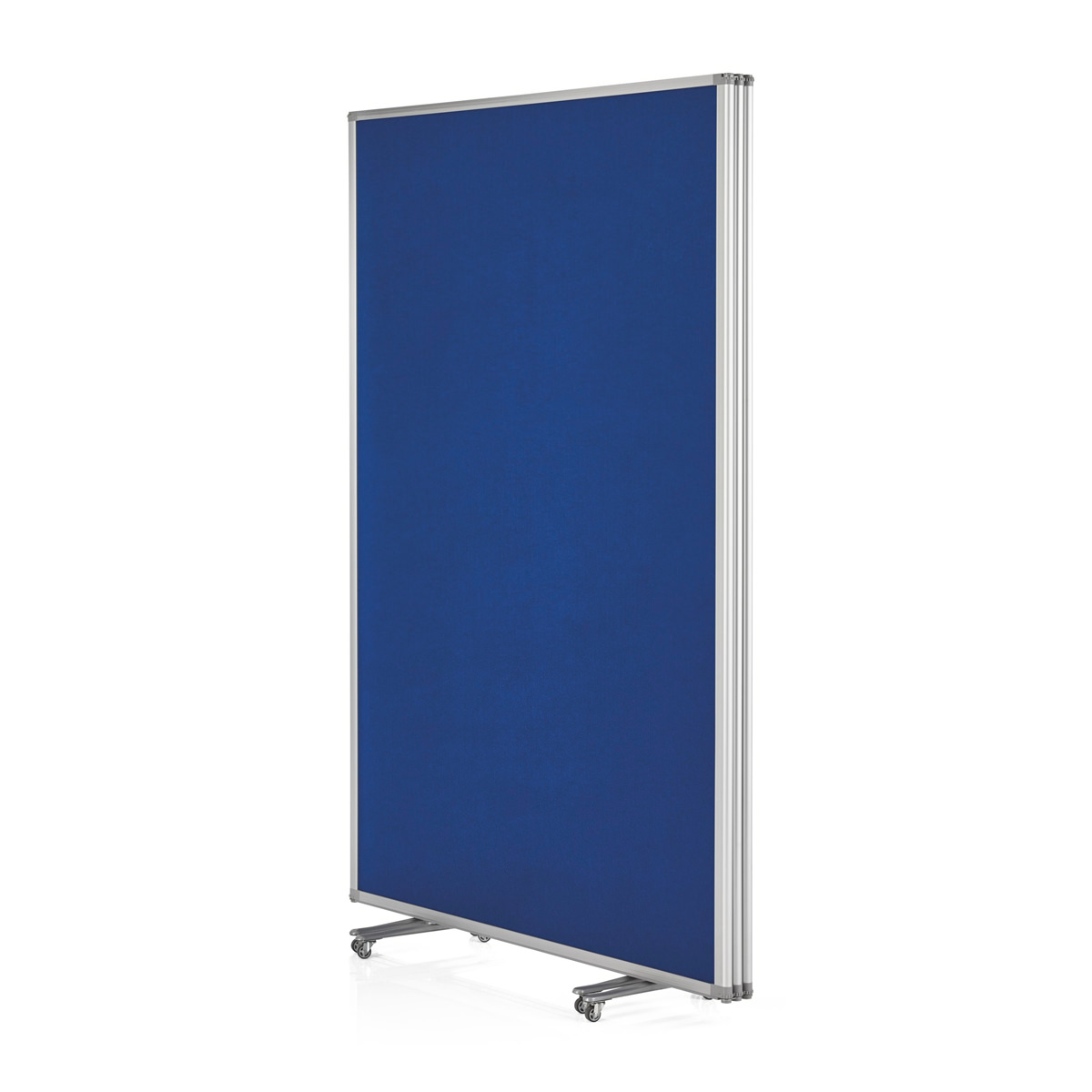 Magnetoplan 1112003 Trenn-/Präsentationswand mobil, faltbar, large, royalblau