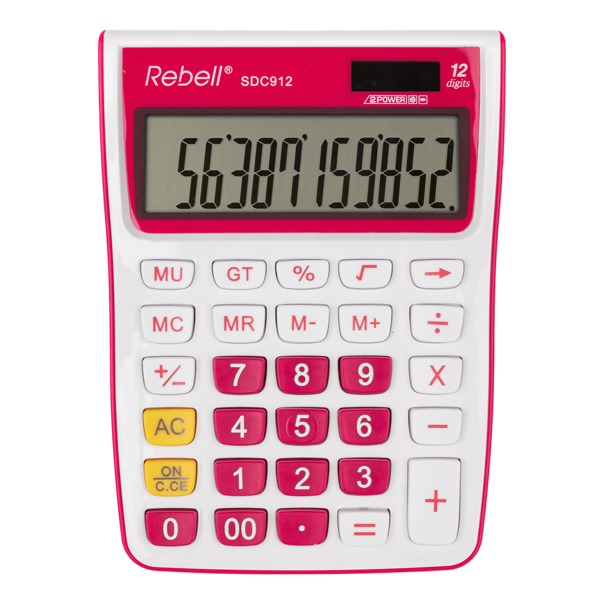 Rebell SDC 912+ Taschenrechner in pink 