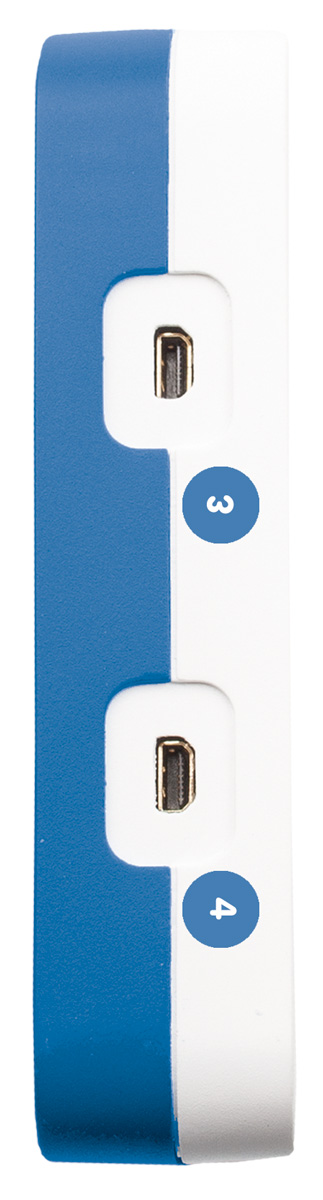 Fourier Einstein LabMate Datenlogger, Akku, Bluetooth, 4x Sensorport, Netzkabel