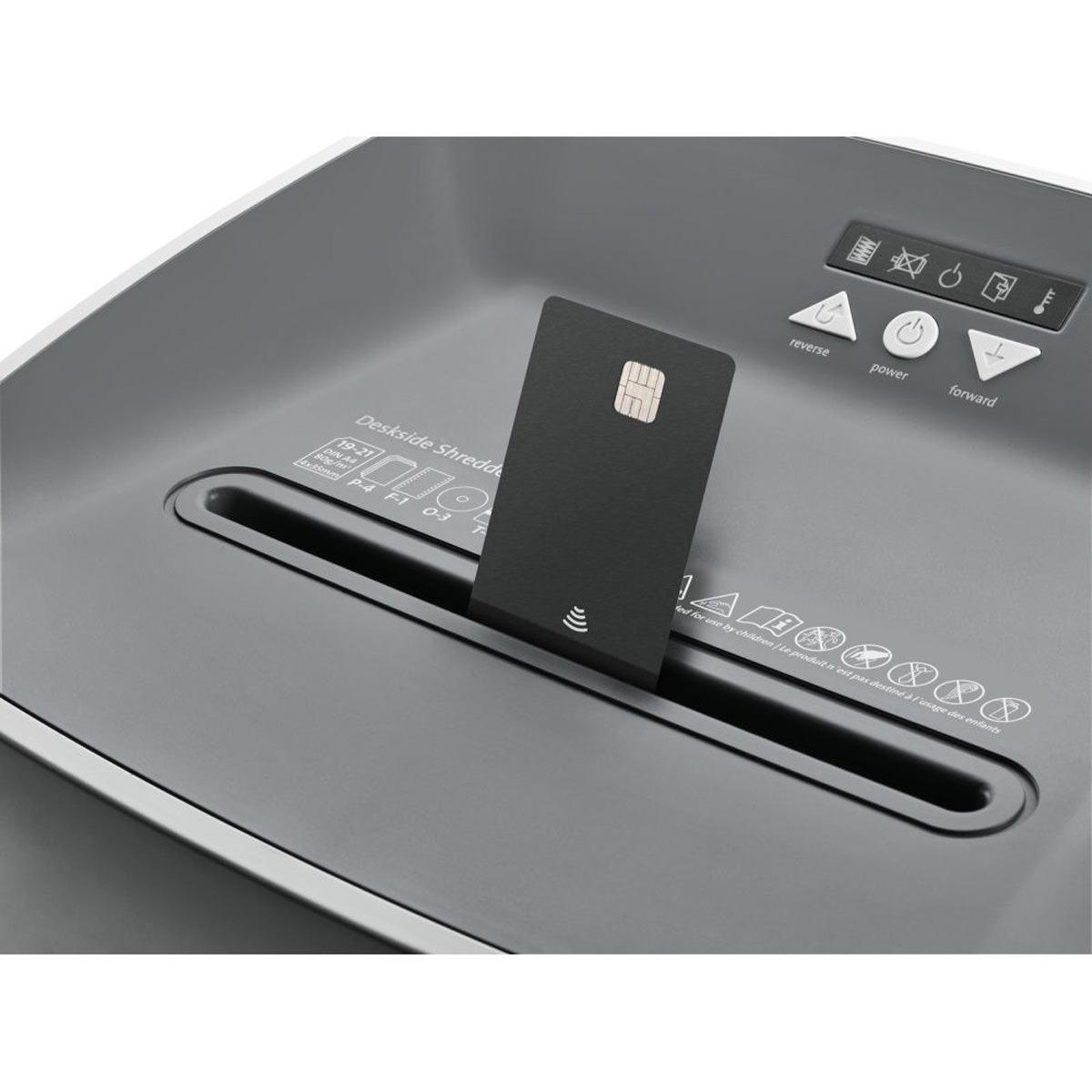 Dahle Aktenvernichter 404P, Deskside Schnitt 4x 35 mm, 19-21 Blatt, 40 L 