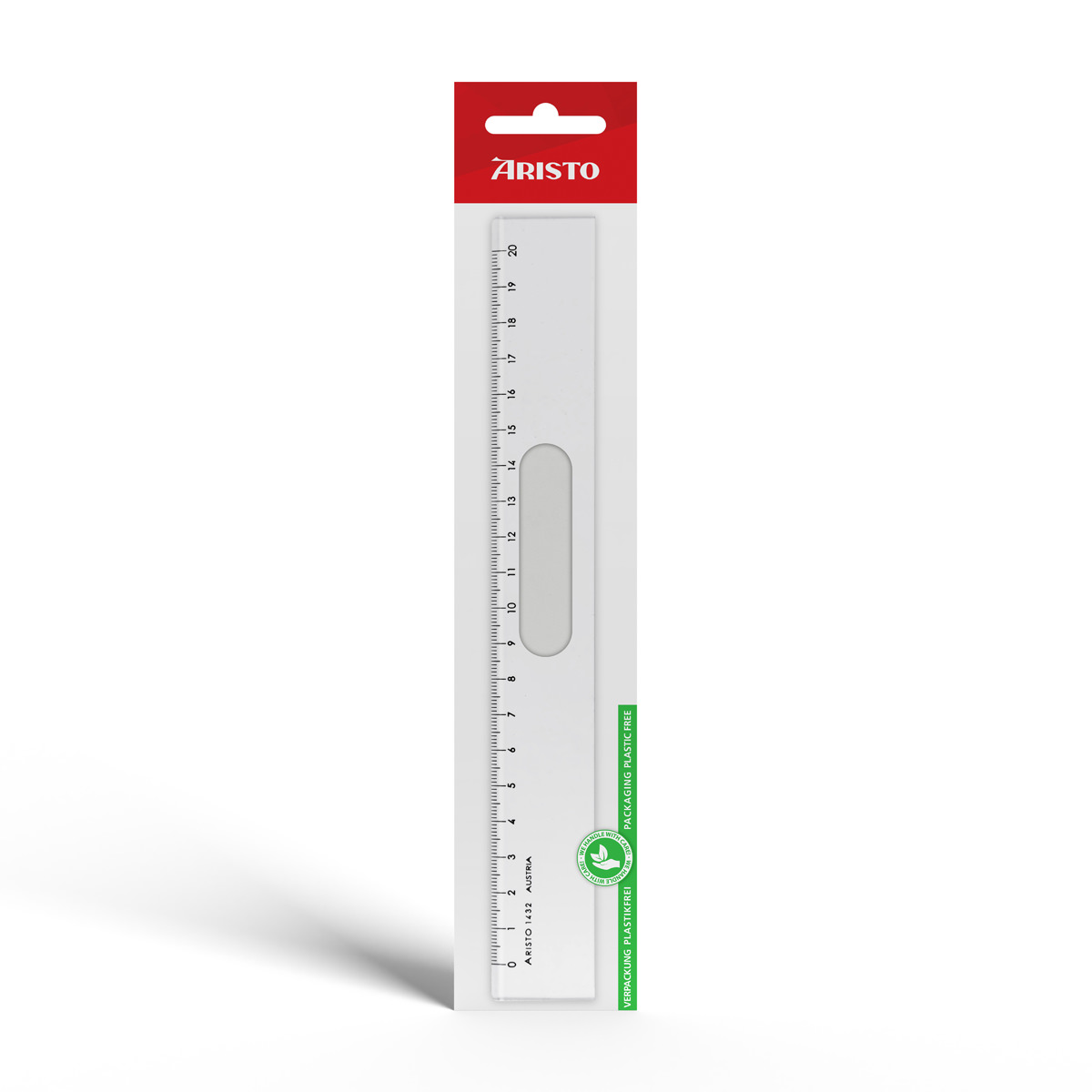 Aristo Lineal 20 cm mm-Teilung, glasklares Plexiglas 