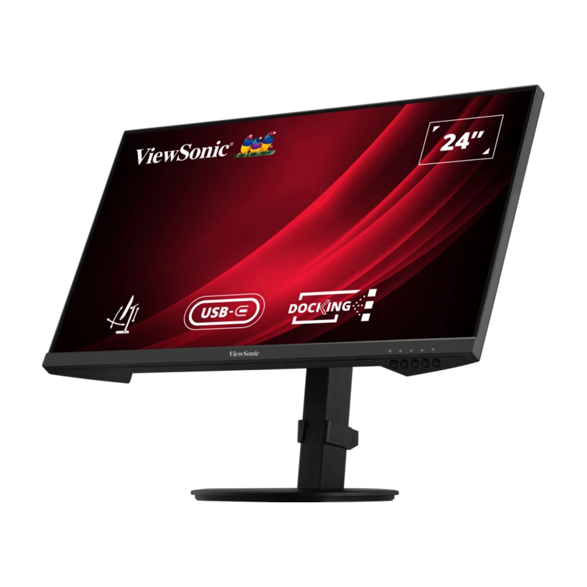 ViewSonic VG2409U-2, 24'' (61cm) Full HD Ergonomischer Docking Monitor mit USB-C Hub