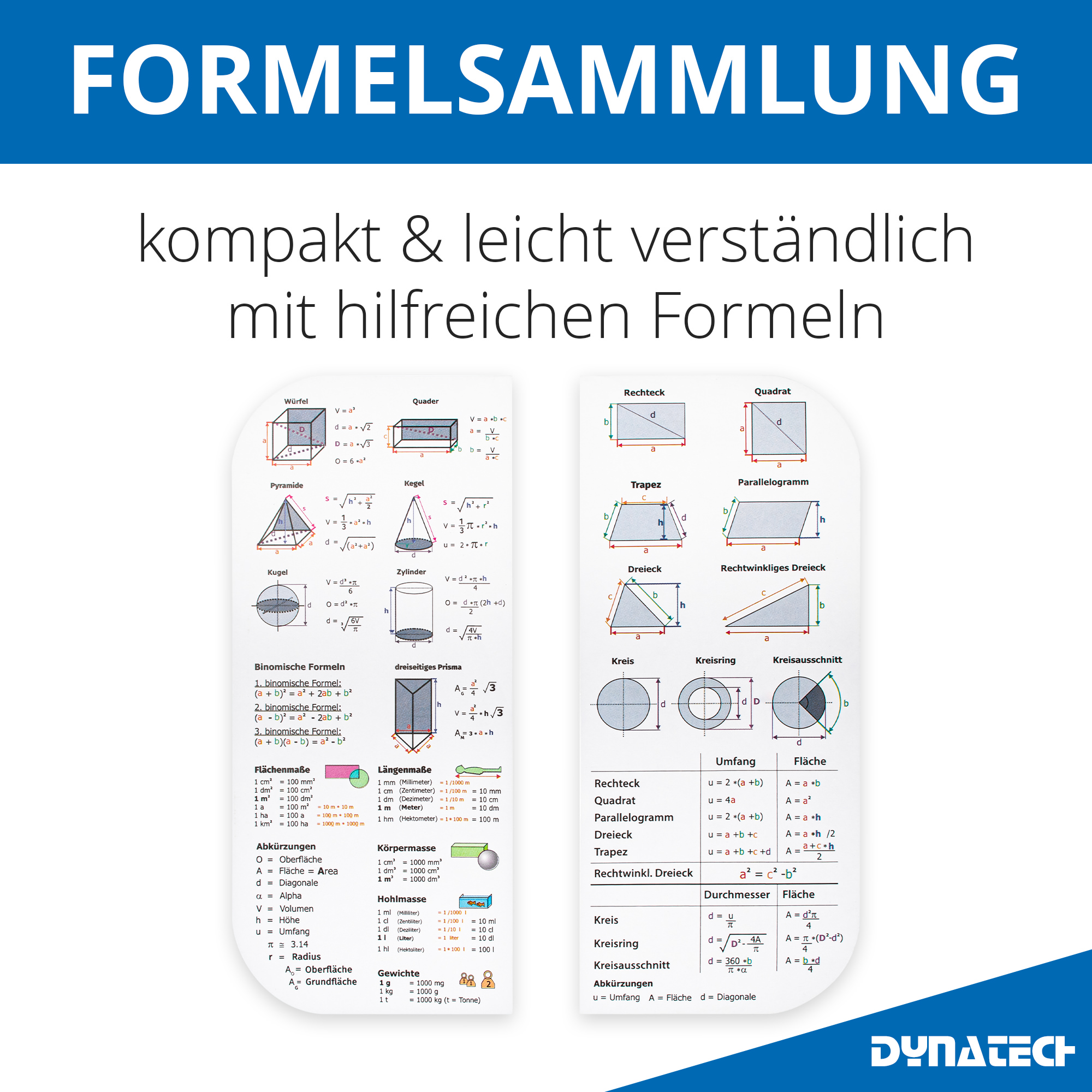 DynaTech Schnellverstellzirkel gelb inkl. 2 Ersatzminen, Etui & 10 weiteren Zubehörartikeln