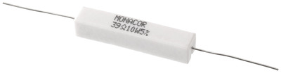 MONACOR LSR-390/10 Hochlast-Zementwiderstand, 39 Ω, 10 Watt