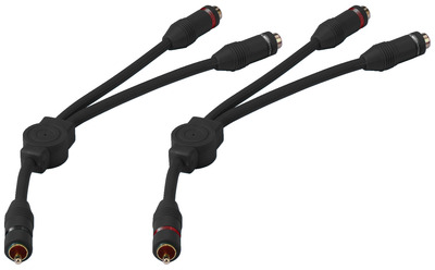 MONACOR CBA-30/SW Audio-Y-Kabeladapter-Paar