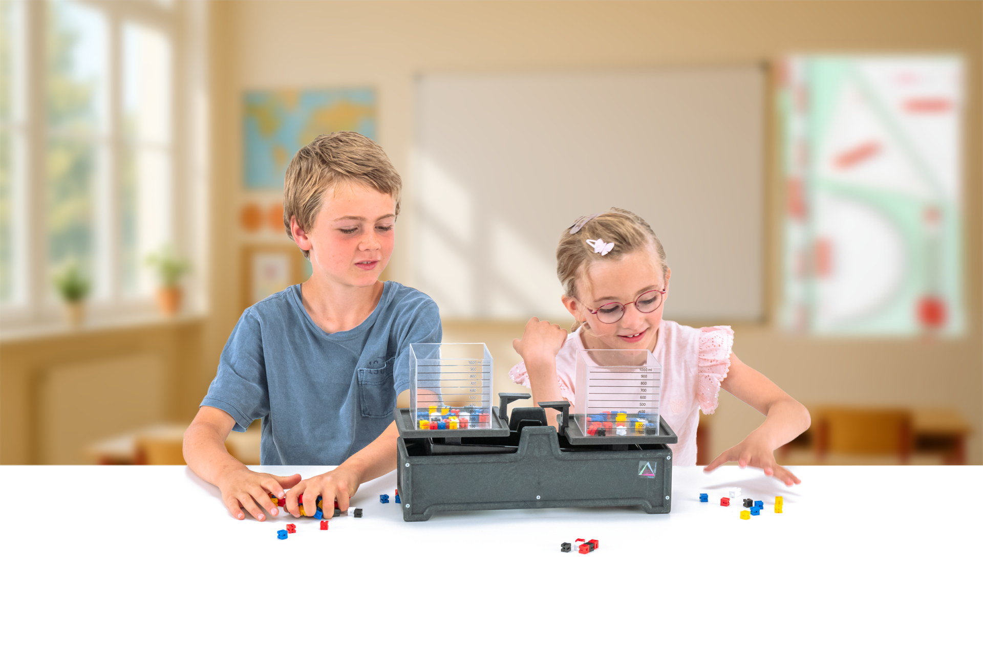 Wissner Tafelwaagensatz inkl. 2x 1-Literboxen und Gewichtswürfel 