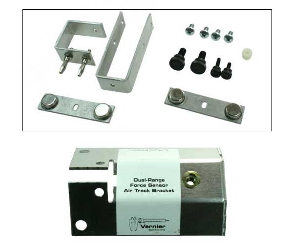 Vernier Luftpolster-Schienen-Adapter-Set (ATA-DFS) für die Vernier Kraft- und Zweibereichskraft- Sensoren