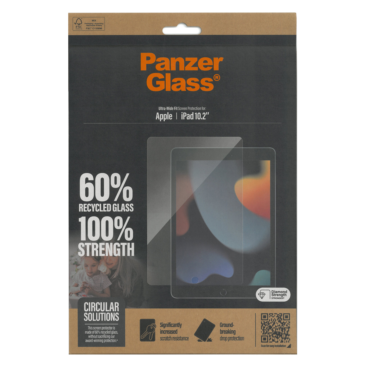 PanzerGlass® Protector iPad 10.2'' Ultra Wide Fit 