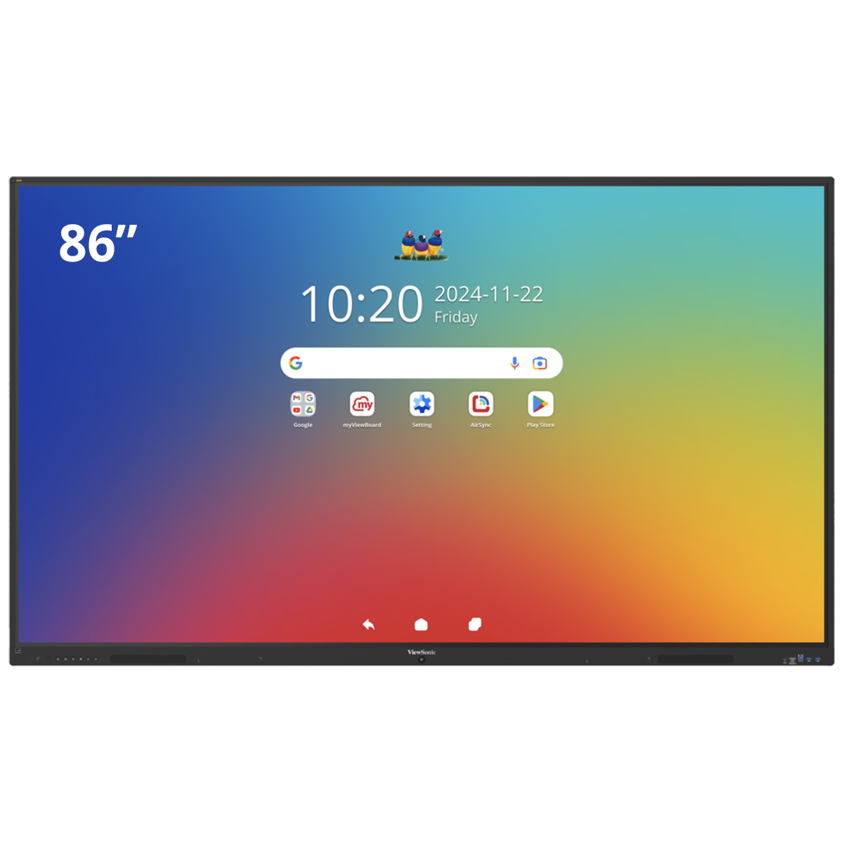 ViewSonic IFP8635-1-1C 86" Display, UHD, Multi Touch 