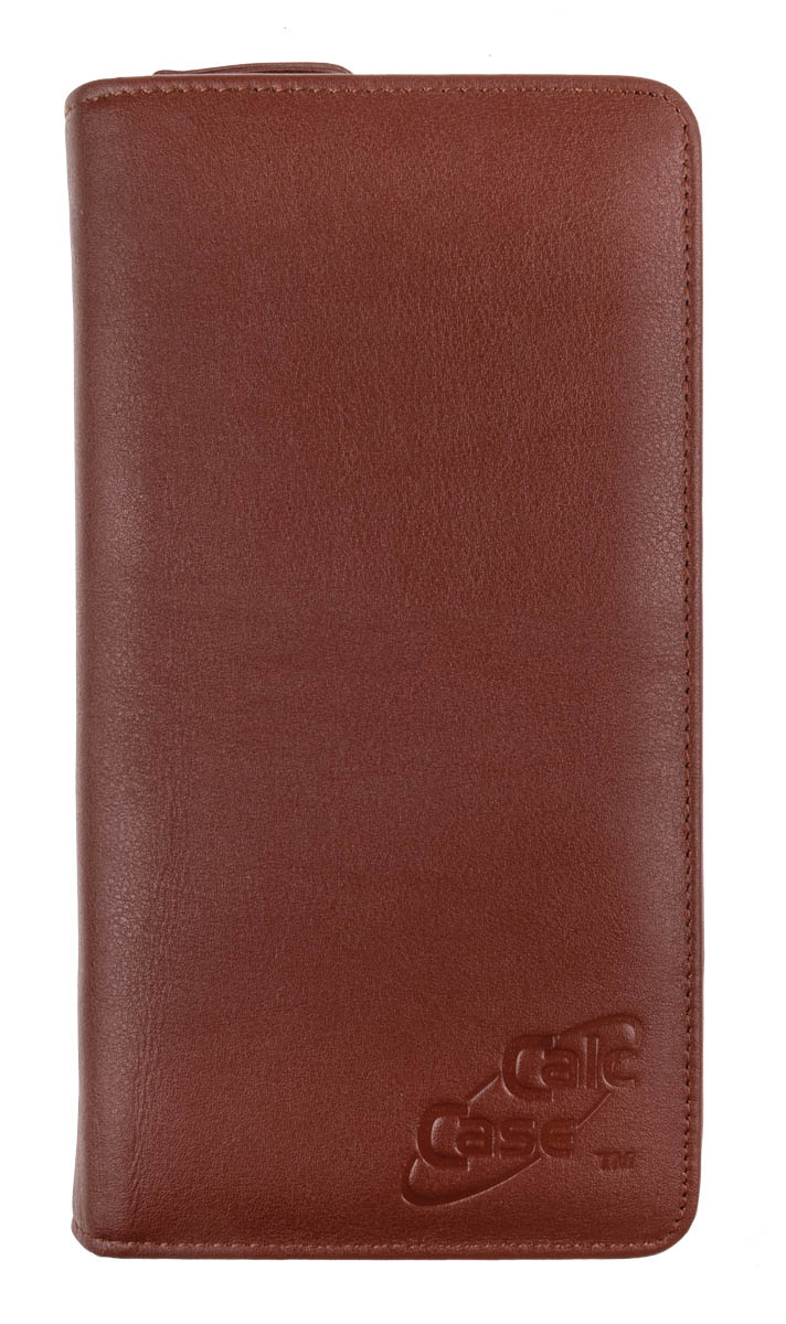 CalcCase GTR Premium Schutztasche Rindsleder braun 